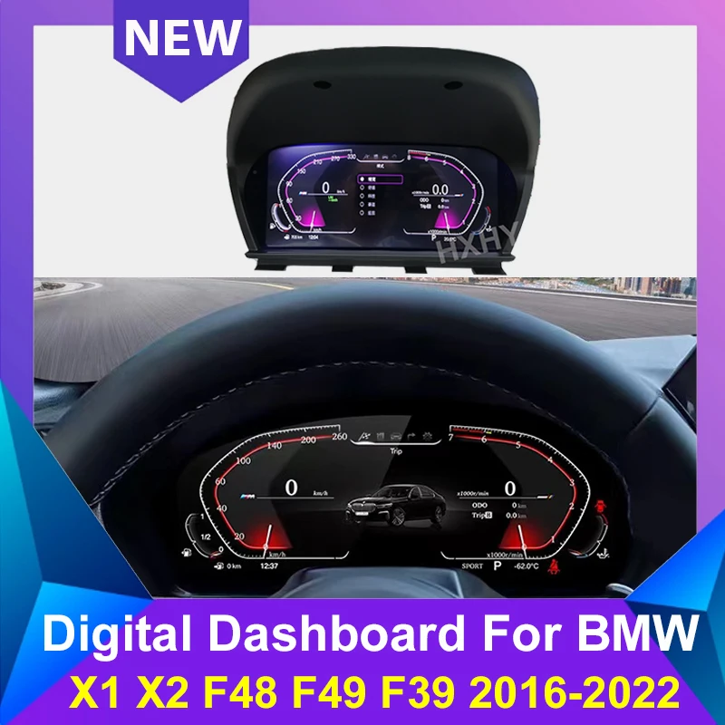 New Car LCD Digital Dashboard Panel For BMW X1 X2 F48 F49 F39 2016-2022   Instrument Cluster Cock Speedometer Multimedia