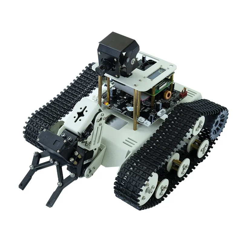 Transbot SE Tracked Robot Car with ROS Muti Vehicle Control and AI Visual Identity  Adopt Python Programing