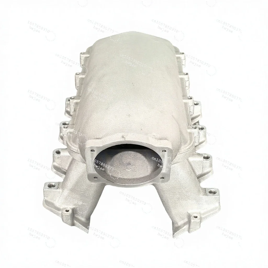 Satin Aluminum LS Hi-Ram EFI Intake Manifold With Fuel Rail Kit Compatible with Chevrolet LS1 LS2 LS6 Engine