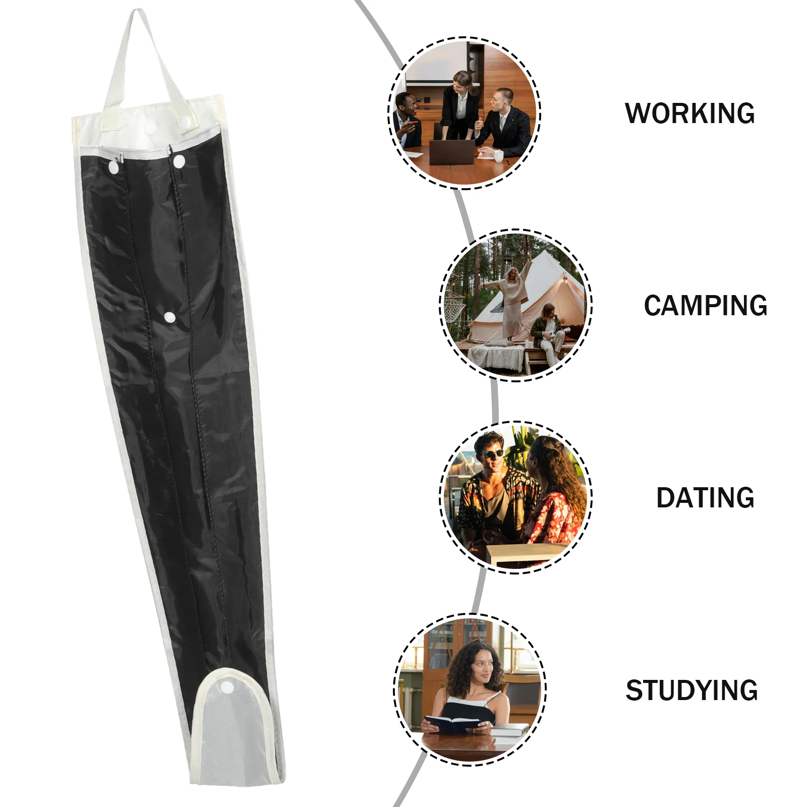 

Car Umbrella Waterproof Cover Oxford Cloth Hanging Storage Bag for Back Seat Car Truck RV Long Umbrella Cane Holder