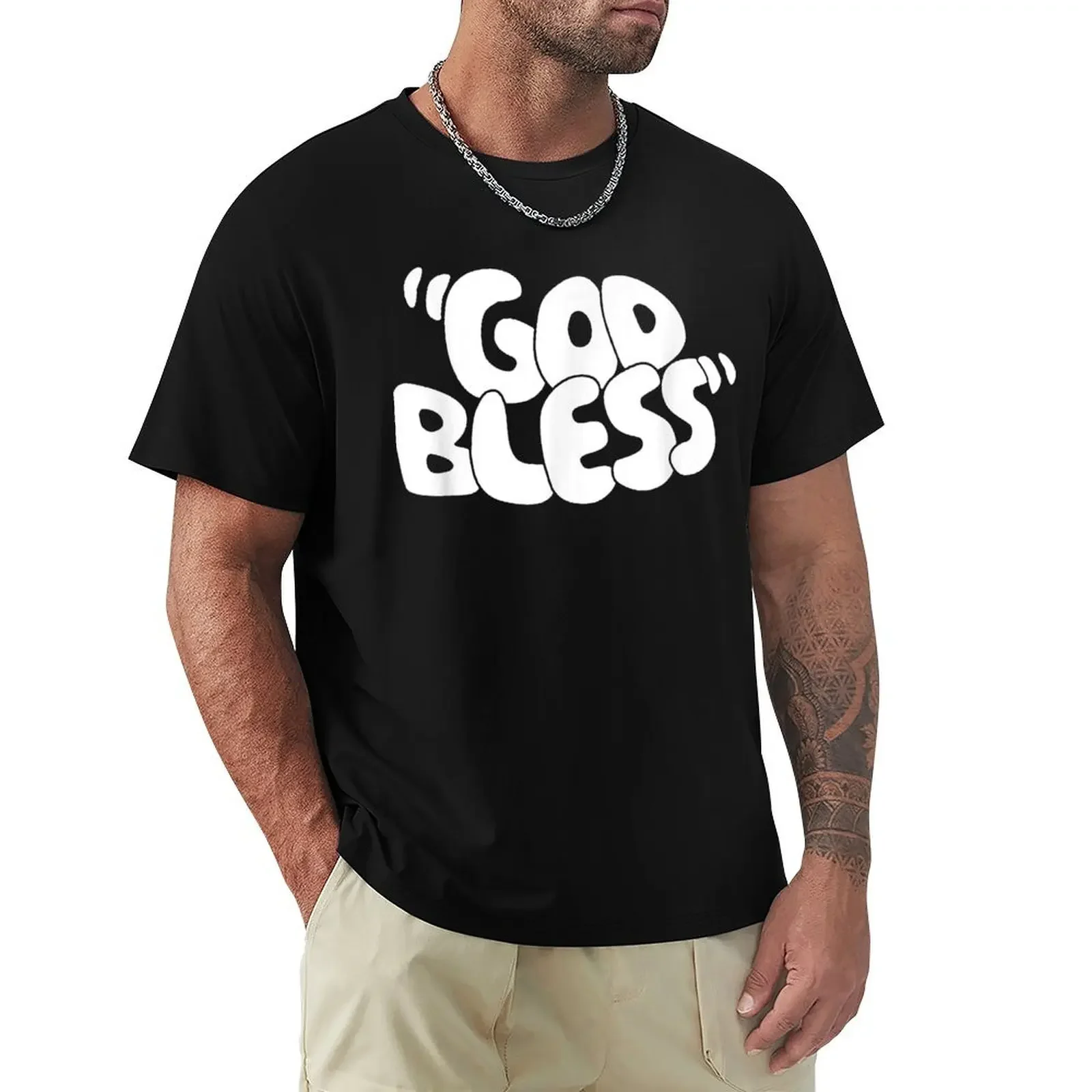 Sal Vulcano God Bless T-Shirt man t shirt quick-drying graphic t shirts customizeds mens t shirts pack