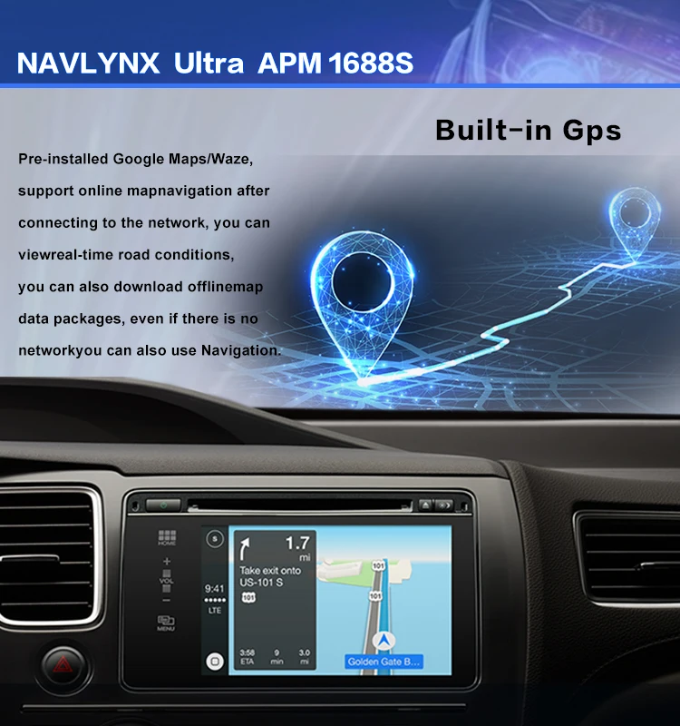 NAVLYNX ApplePie Ultra 3.0 Carplay Ai Box Plug and Play Android 13