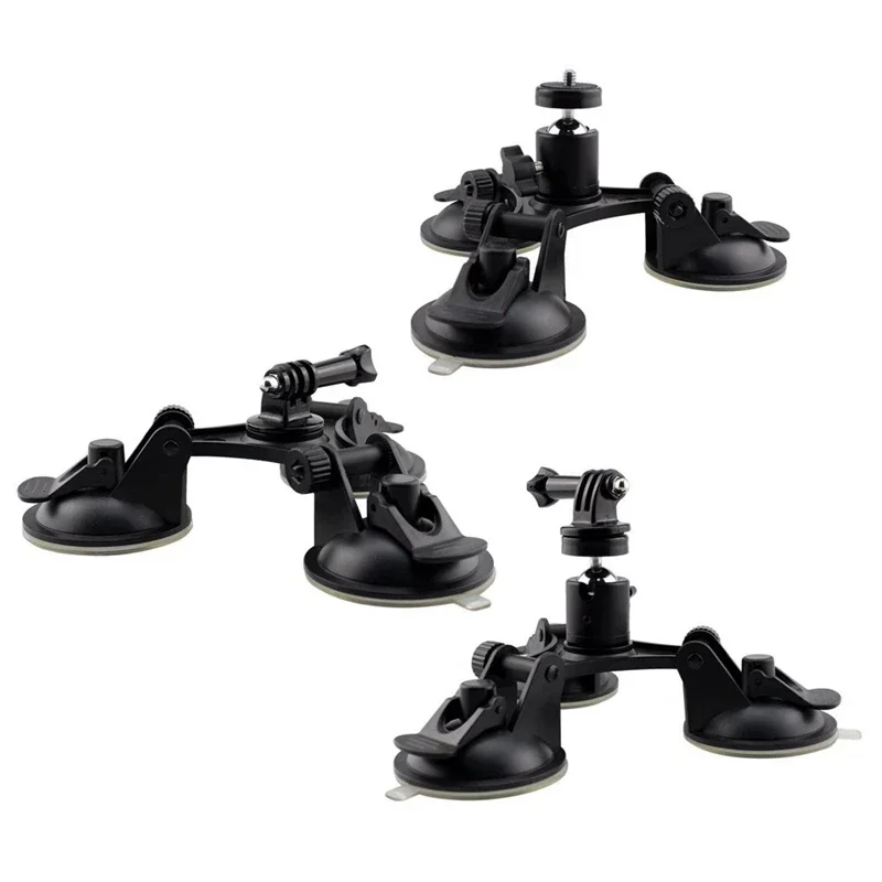 

FF-H48 Car Suction Cup Glass Holder with Ball Head for Gopro Hero 11 Insta360 X3 One X/X2 DJI Sony Camera Sucker Window Mount