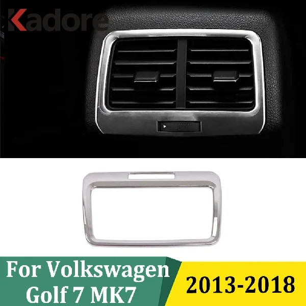 For Volkswagen Golf 7 VII 7 MK7 2013 2014 2015 2016 2017 2018 Car Rear Air Vent Outlet Covers Decoration Interior Accessories