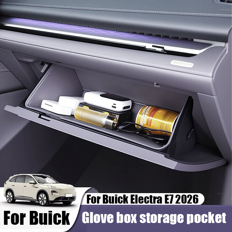 for Buick Electra E7 2026 Front passenger glove compartment storage bag in car storage items