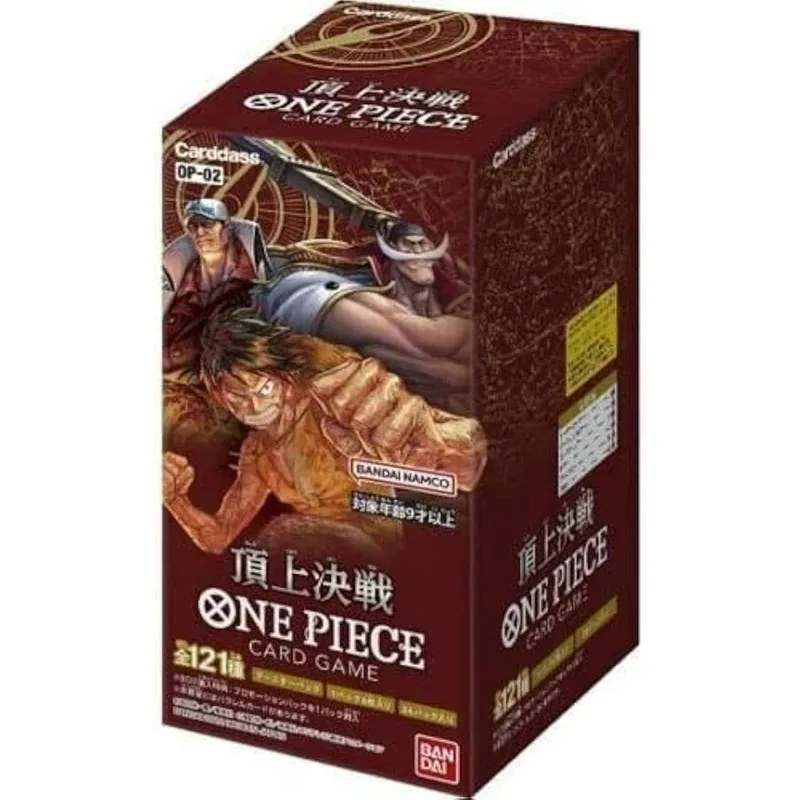 

Bandai Original Anime Booster Box One Piece Top up showdown OP02 booster Tcg rare Battle Collection Card Children's Toy Gift