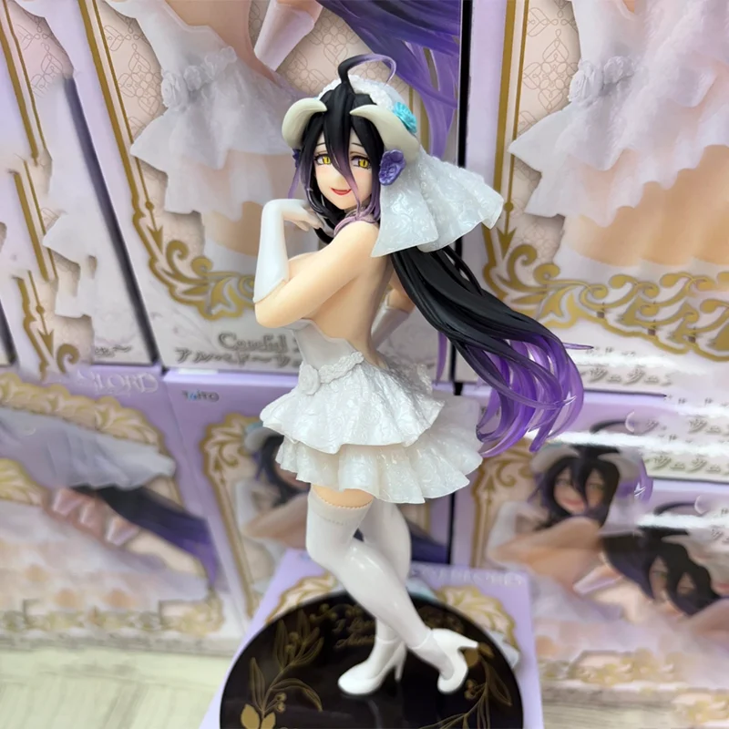 

In Stock Original Genuine Anime Coreful Overlord Albedo Wedding Veil Ver. Pvc 18Cm Action Figures Model Collector Figurine Toys