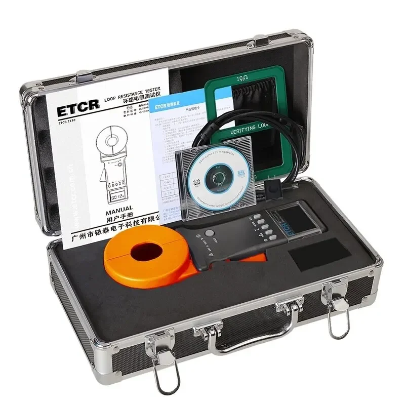 ETCR ETCR6300D ETCR2150 Loop Resistance Tester Gauge Analyzer with Loop Leakage Current Test Resolution 0.001mA 1500ohm