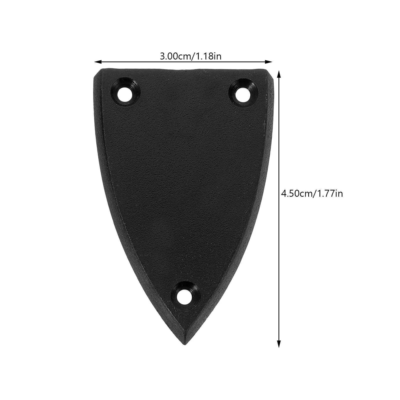 2Pcs Guitar Parts Truss Rod Cover Plate 3 Hole Black Replacement Electric Guitar Triangle Rod Cover Bass Supplies
