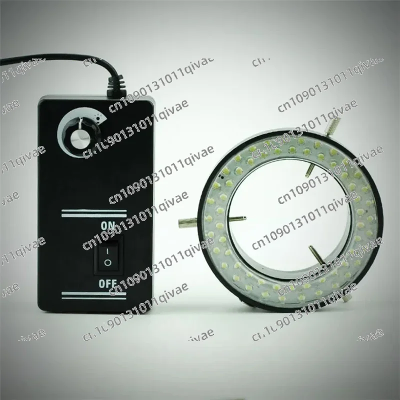 

56 LED Ring Light Source for Microscope with Large Exit Angle and Inner Diameter 61mm, Stereo Adjustable Visual Light Source