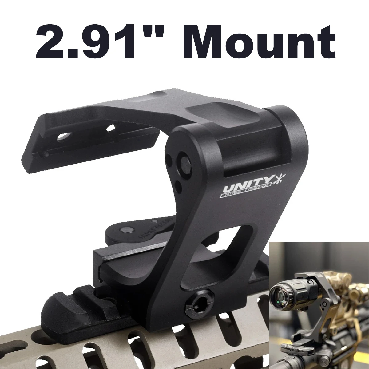 

Tactical 2.91" UNITY FAST Mounts QD Lever Optical Height For Magnifier G33 G43 T01 T02 Red Dot Sight Scope Fit 20mm Rail Hunting