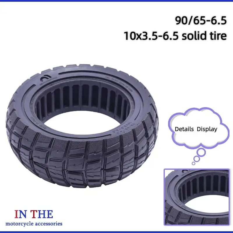 NEW 90/65-6.5 10x3.5-6.5 Solid Tire for Dualtron Thunder Kaabo Electric Scooters Off-road Wear Resistant Puncture Proof Tyre