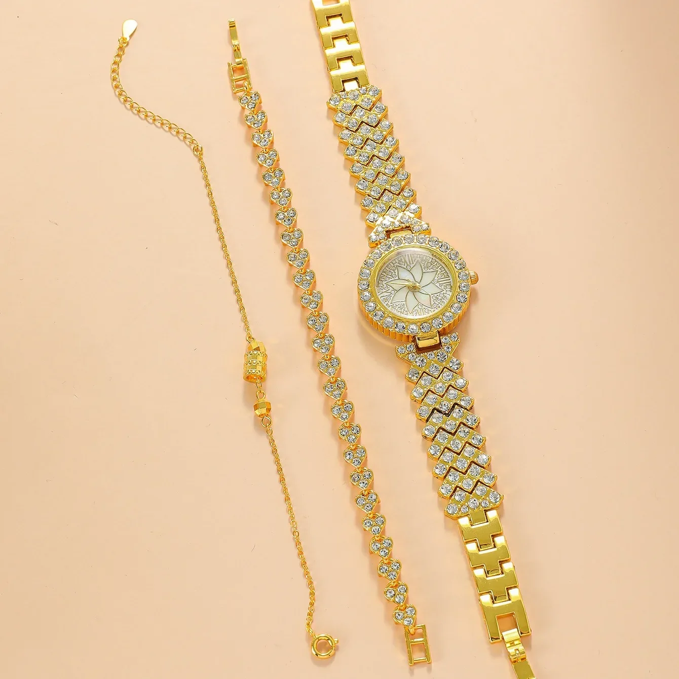 3pcs/set Gypsophila Watch + Bracelet