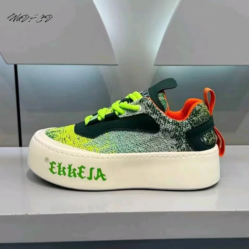 

Массивные кроссовки, мужские дизайнерские разноцветные туфли для доски, модная повседневная кожаная дышащая спортивная обувь на платформе с увеличенной высотой