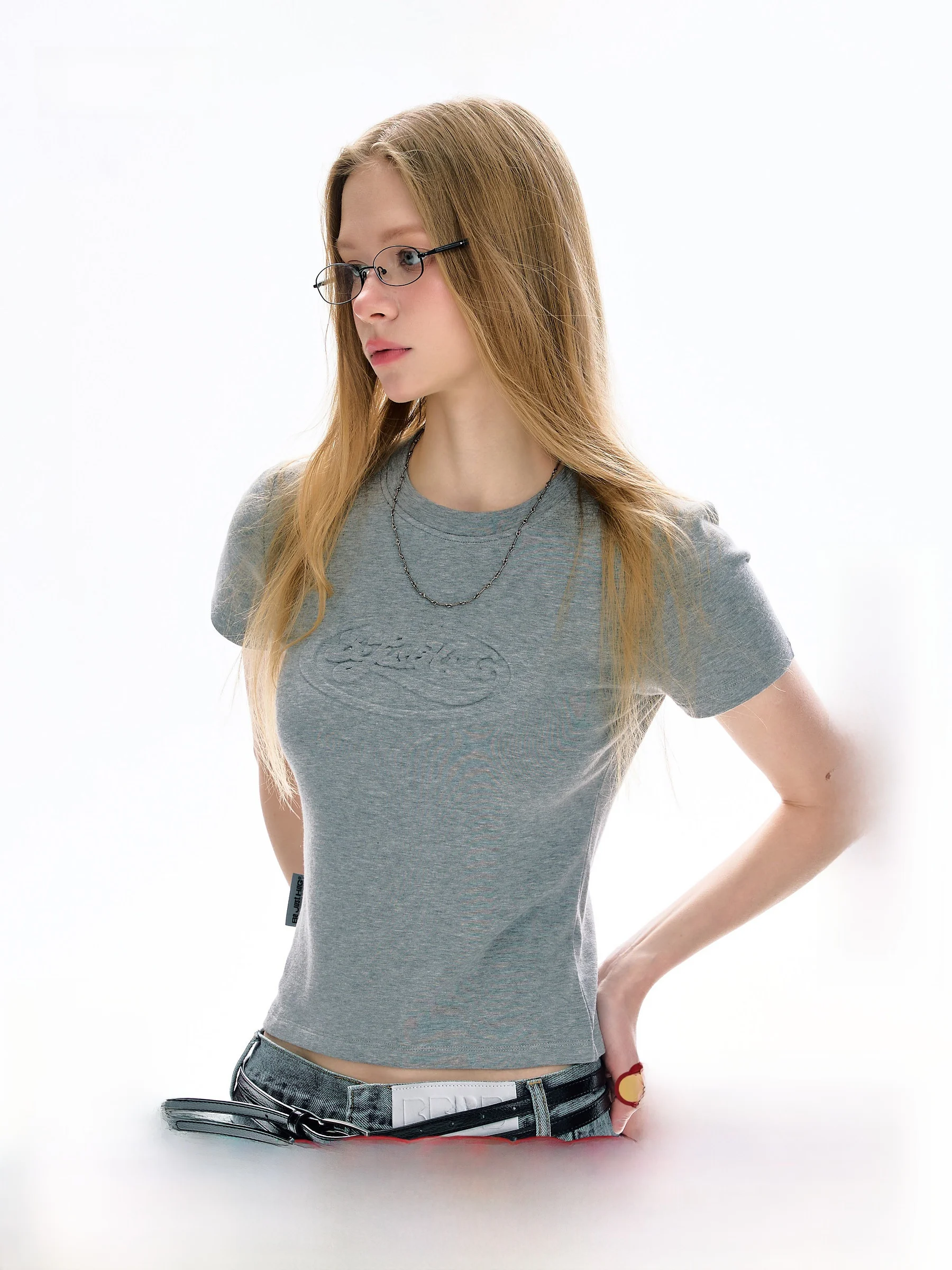 

Женская футболка BJHG Casual Chic с коротким рукавом, однотонная, до плеч, с эффектом утонченности, летний топ, модный, стильный.