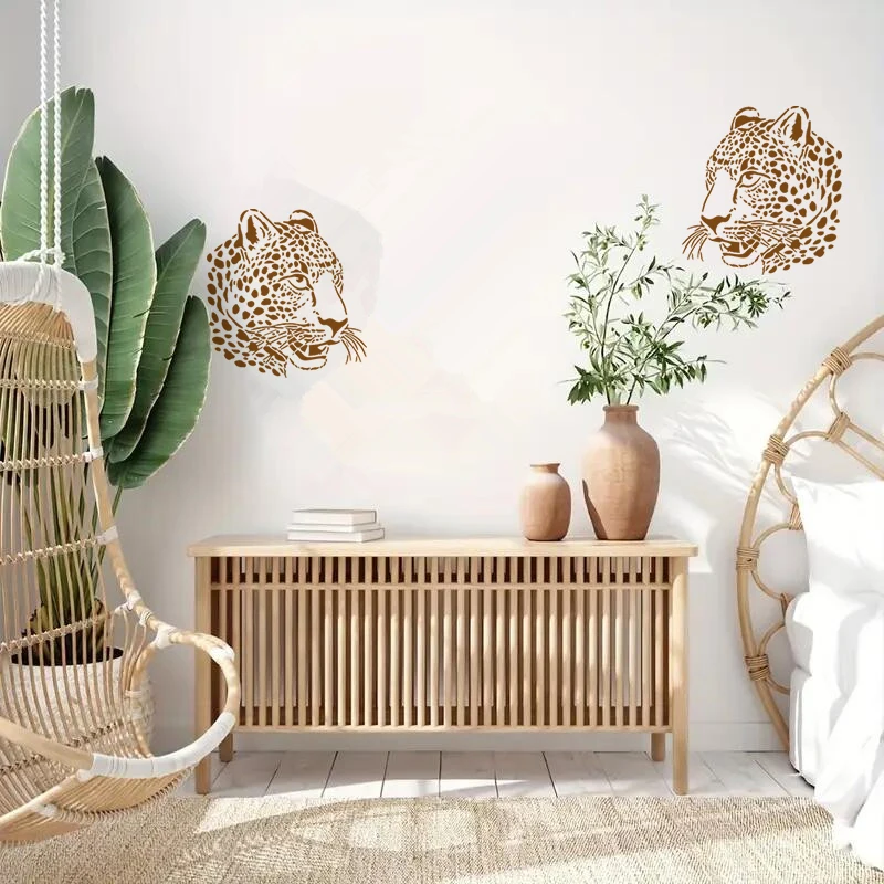 Трафареты с рисунком гепарда, Размер A4, 1 шт.