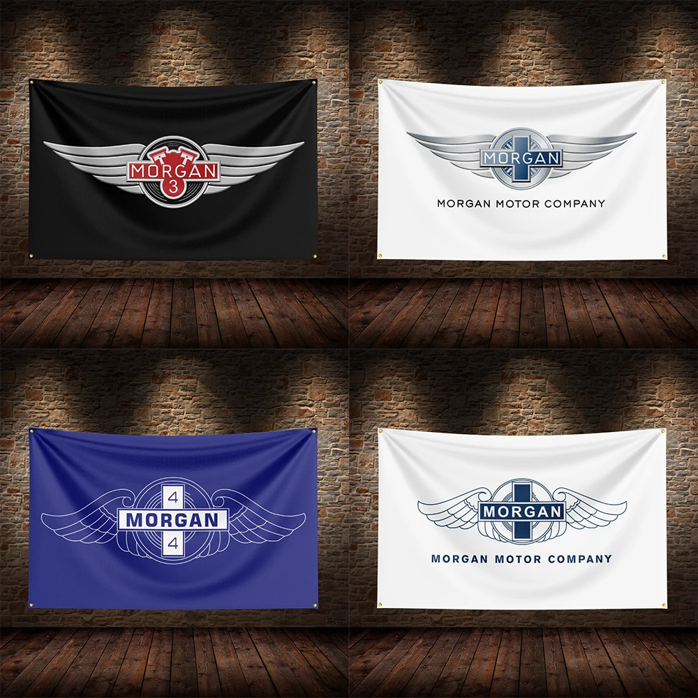 

3x5 Ft M-Morgans Racing Flag Polyester Printed Cars Flags for Room Garage Decor