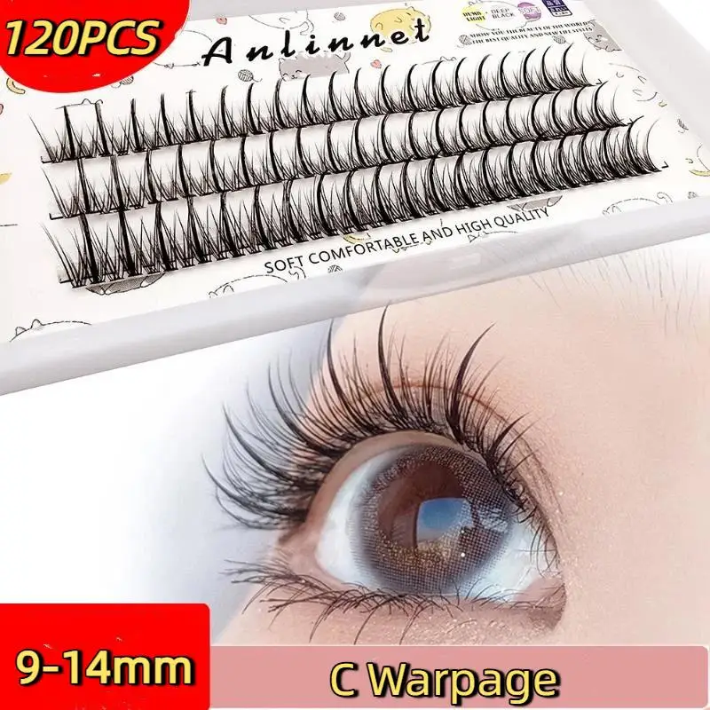 120 Cluster Individual Manga Lash Clusters Natural Look Handmade Grafting Fishtail Fairy False Eyelashes Diy Eyelash Extensions