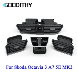 Für skoda octavia 3 a7 5e mk3 Auto vorne hinten Armaturen brett Entlüftung AC Entlüftung gitter Baugruppe 2007-2013 5 e0820951, 5 e0819702, 5 ed819203