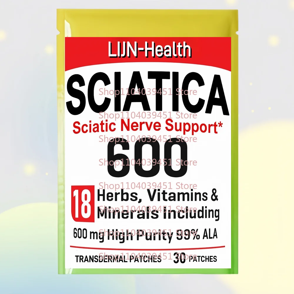 

30 пластырей от ишиаса, трансдермальные пластыри для облегчения нервной боли с альфа-липоевой кислотой, для поддержки ног, рук, пальцев и стоп