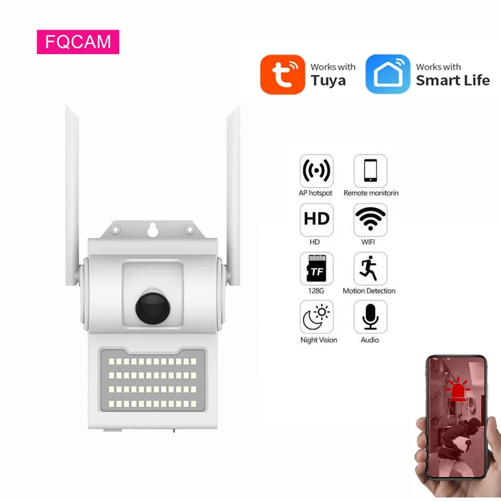 TUYA WiFi Home Safety Camera 1080P Outdoor Camera Security WIFI Surveillance Night Vision Motion Alarm System