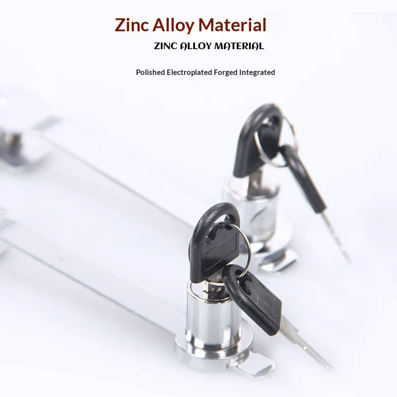 Glass Lock 328-318 Lock Display Window Lock Showcase Counter Sliding Glass Cabinet Lock Tooth Lock Long Tongue Lock
