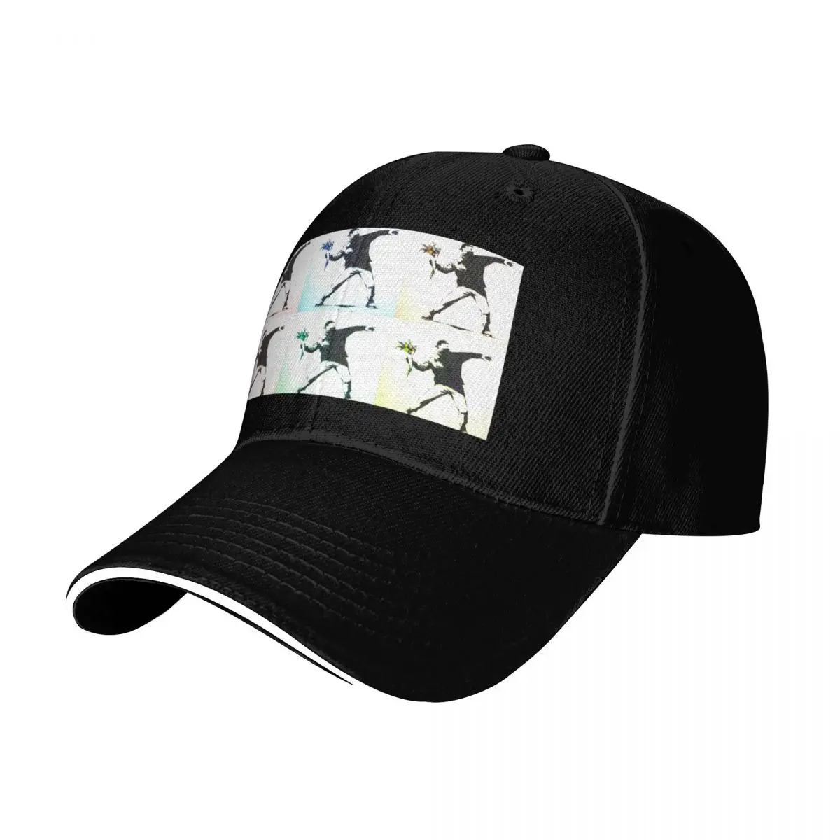 

The Walled off hotel, Banksy, Flower Thrower - Love Is In The Air, Baseball Cap Luxury Man Hat Gentleman Hat For Man Women's