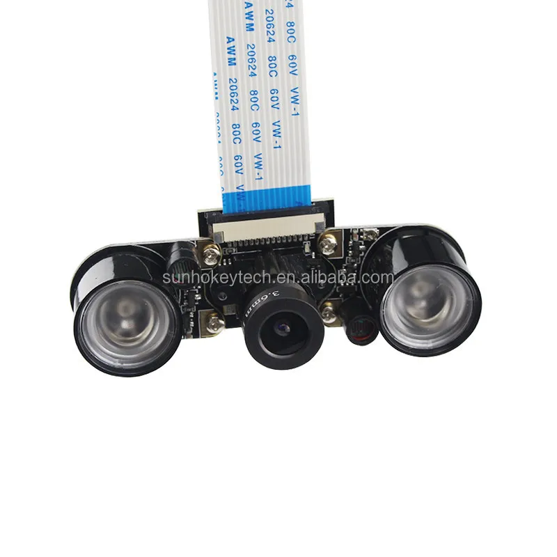 Raspberry Pi 3 Camera Camera(F) Focal Adjustable Module Night Vision +2pcs IR Sensor LED Light +15PIN FFC Support Raspberry Pi 2
