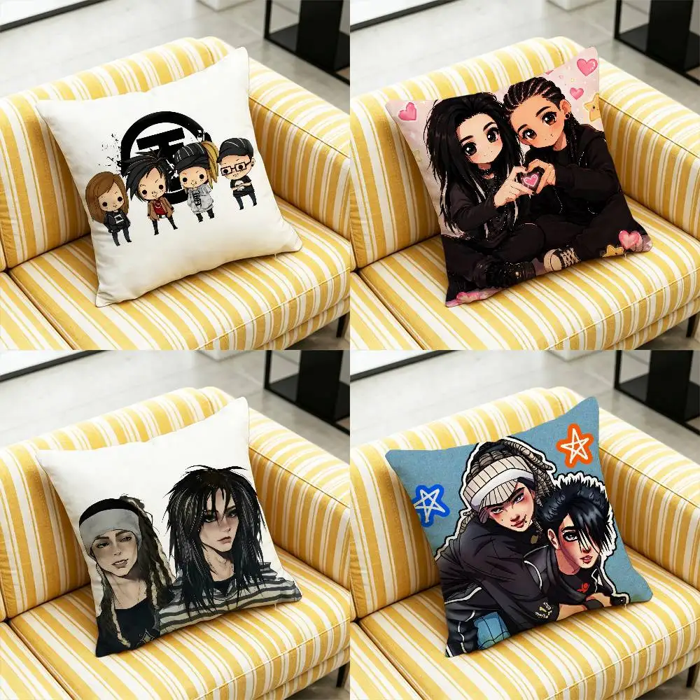 For Tokio Hotel Tom Bill Kaulitz Throw Pillow Case Cover Custom Decorative Pillowcase Cushion Decor Home Gift