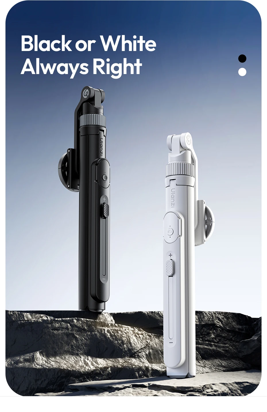 Ulanzi TT88 Overhead-Selfie-Stick 1,44 m mit MagSafe-Klemme, Fotografie-Stativ für Smartphone-Livestreaming und Vlogging mit Fernbedienung, Dual Cold Shoe, Fernbedienungslicht, Desktop-Aufnahme, Mantis-Halterung – Detail 30