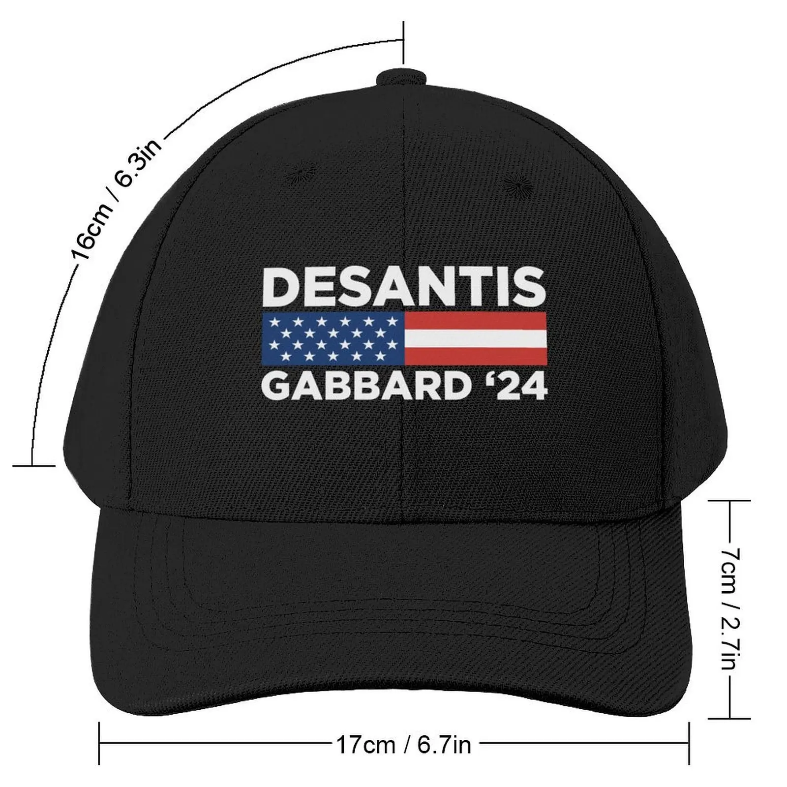 Ron Desantis Tulsi Gabbard 2024 American Flag Baseball Cap hard hat fishing hat Beach Outing western Hat Girl'S Hats Men's