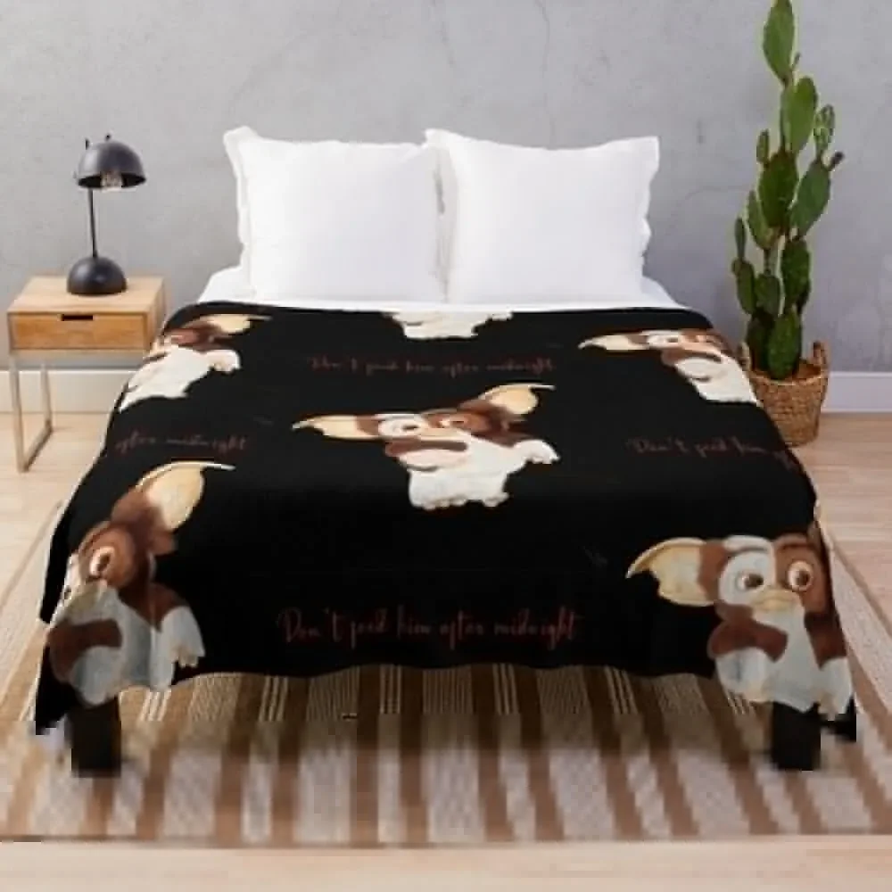 Gizmo,Gremlins movie Throw Blanket Warm Hairy Thin wednesday Blankets