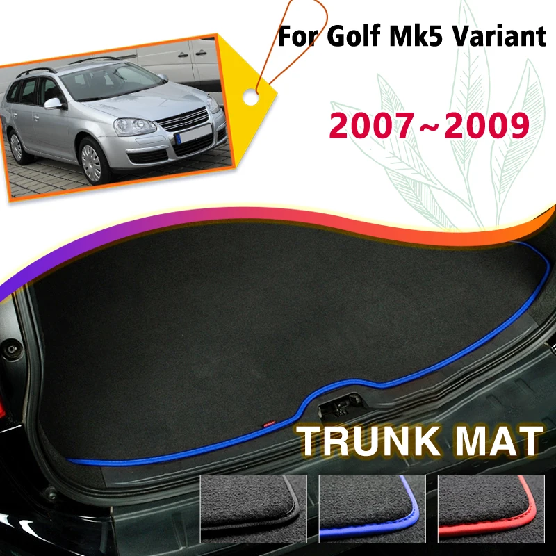 

Car Rear Trunk Mat For VW Volkswagen Golf 5 Mk5 Variant 2007-2009 Boot Cargo Liner Tray Trunk Luggage Floor Carpet Accessories