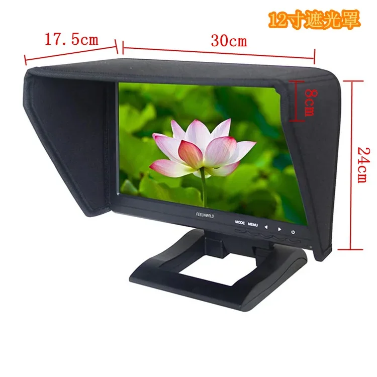 Fotografia 4: Protetor Solar Durável para Monitor de Direção de 10-12 Polegadas (25-30cm) para Câmeras SLR e Monitores LCD