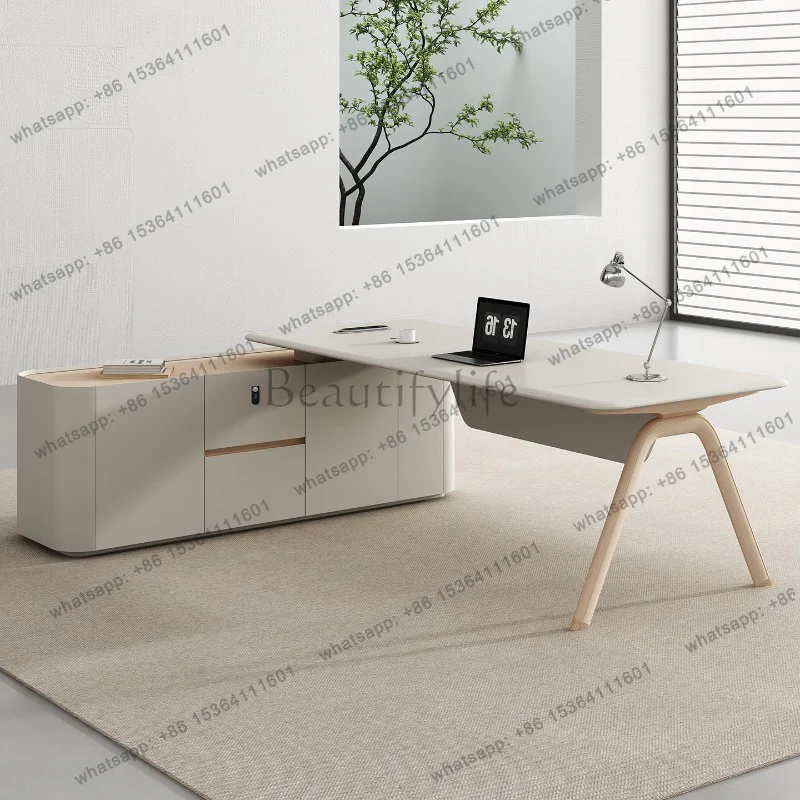 PG Drawer Design Office Desk Aesthetic Storage Crafts Reception Office Desk Modern Study Escritorio Oficina Commercial Furniture