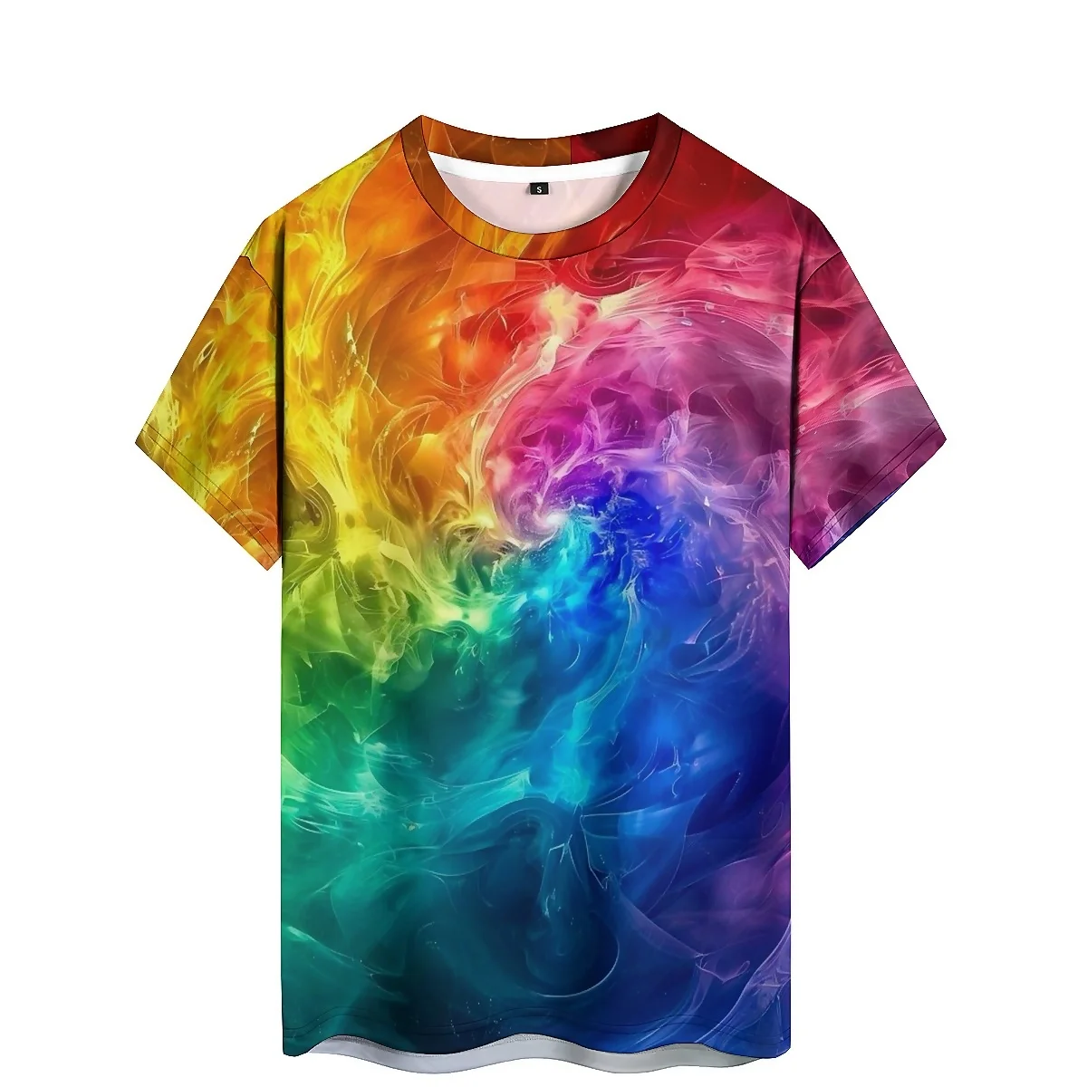 

European and American Gothic style men's 3D printed short sleeved T-shirt with innovative design suitable for home outings,part