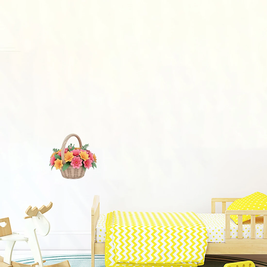 Three Ratels CG93 Colorful flower pastoral style wall stickers for home decoration