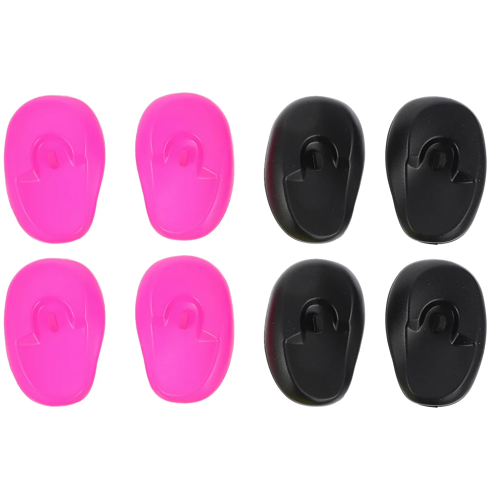 

8 Pcs Hair Dye Cover Coloring Caps Plastic Waterproof Gloves Protector Hairdressing Travel Cuff