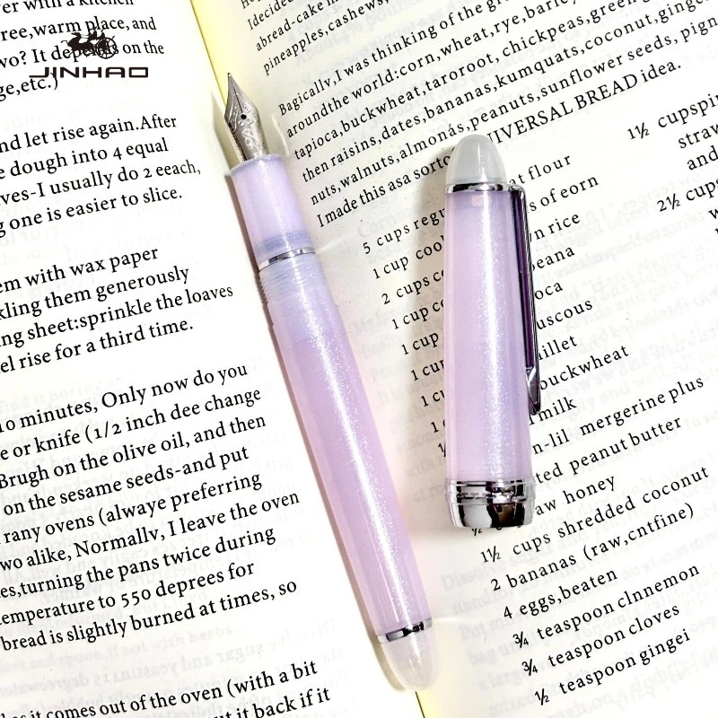 

2026 Limited Edition Cherry Blossom Pink ! JINHAO 82 Plus Acrylic Fountain Pen Scarf Shape Nib Stationery Office School Supplies