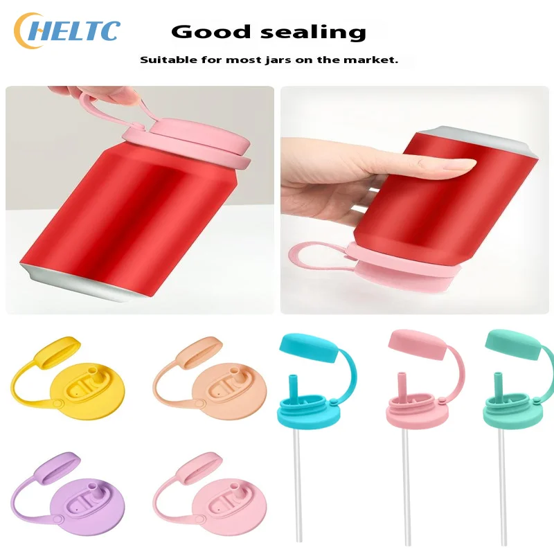 

Можно мыть в посудомоечной машине, силиконовая крышка для банки с соломинкой, устойчивая к разливу, безопасная застежка, многоразовая крышка с соломинкой, контейнер для пива, напитков