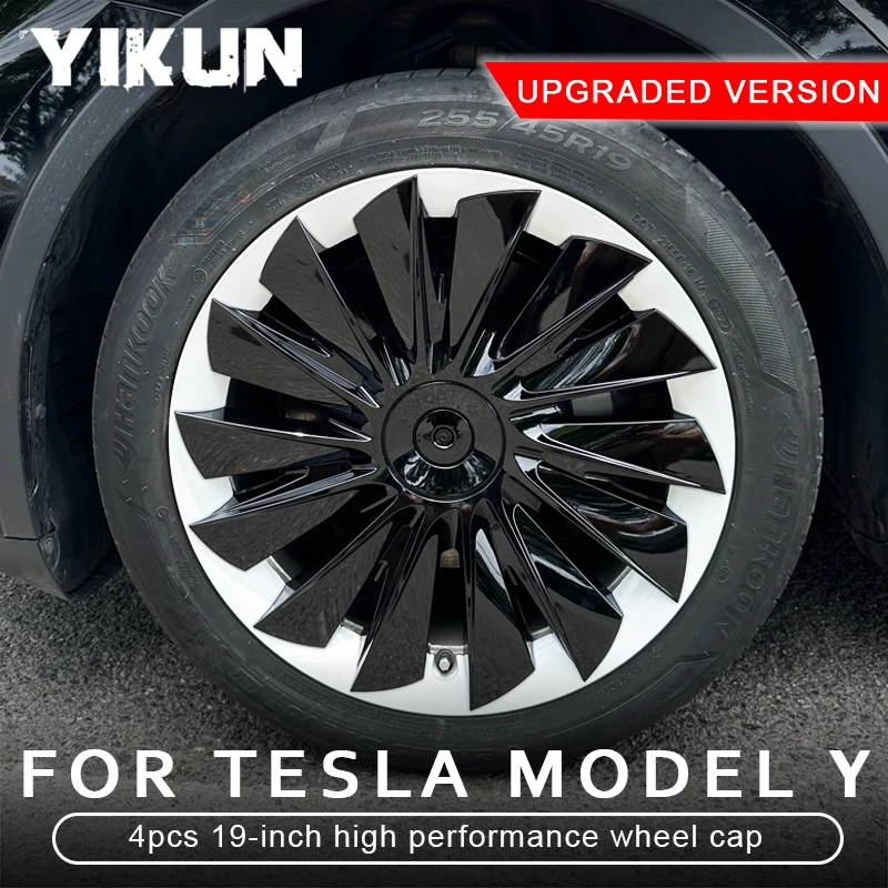 

4PCS HubCap Performance Automobile Replacemen Hub cap Full Rim Cover Accessories for Tesla Model Y Wheel Caps 19 Inch 2020-2024