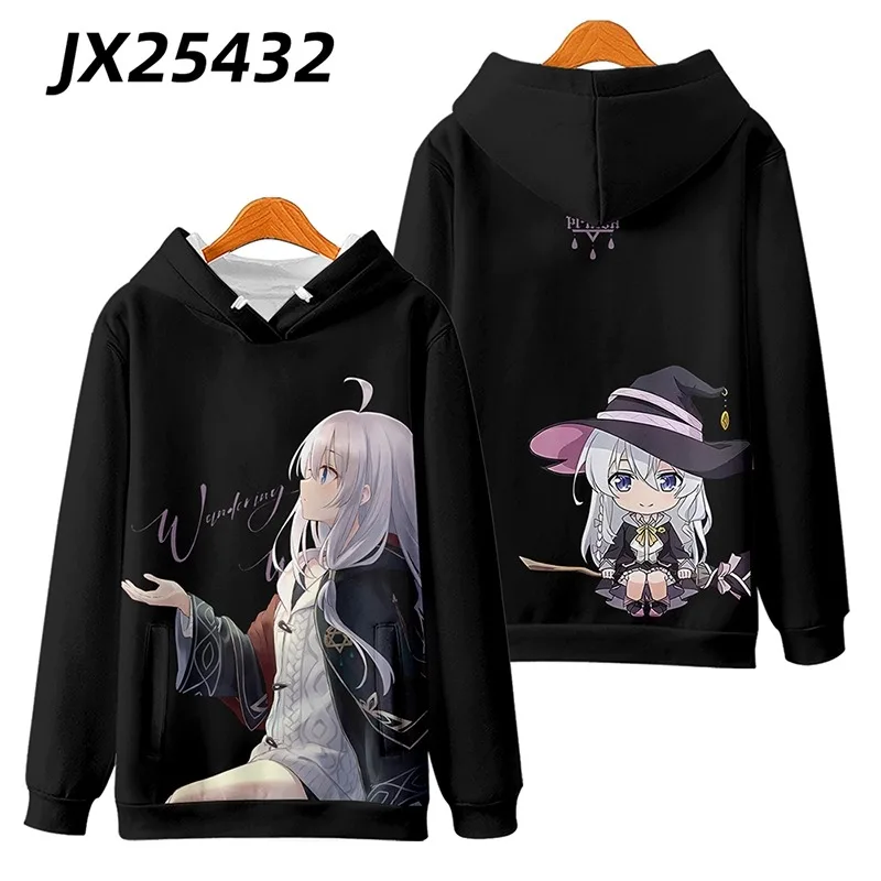 Wandering Witch: The Journey of Elaina Cosplay Hoodie Women Men Harajuku Sweatshirt Streetwear Hip Hop Pullover Hooded Jacket