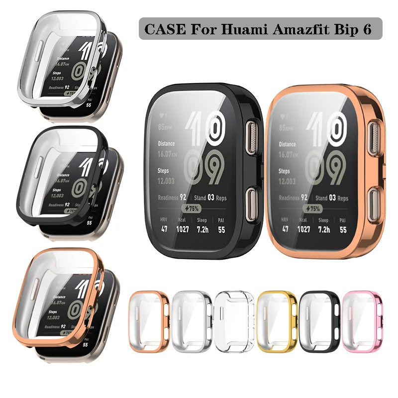 TPU Soft Cover Protective Electroplated Protector Case for Huami Amazfit Bip 6 Bip6