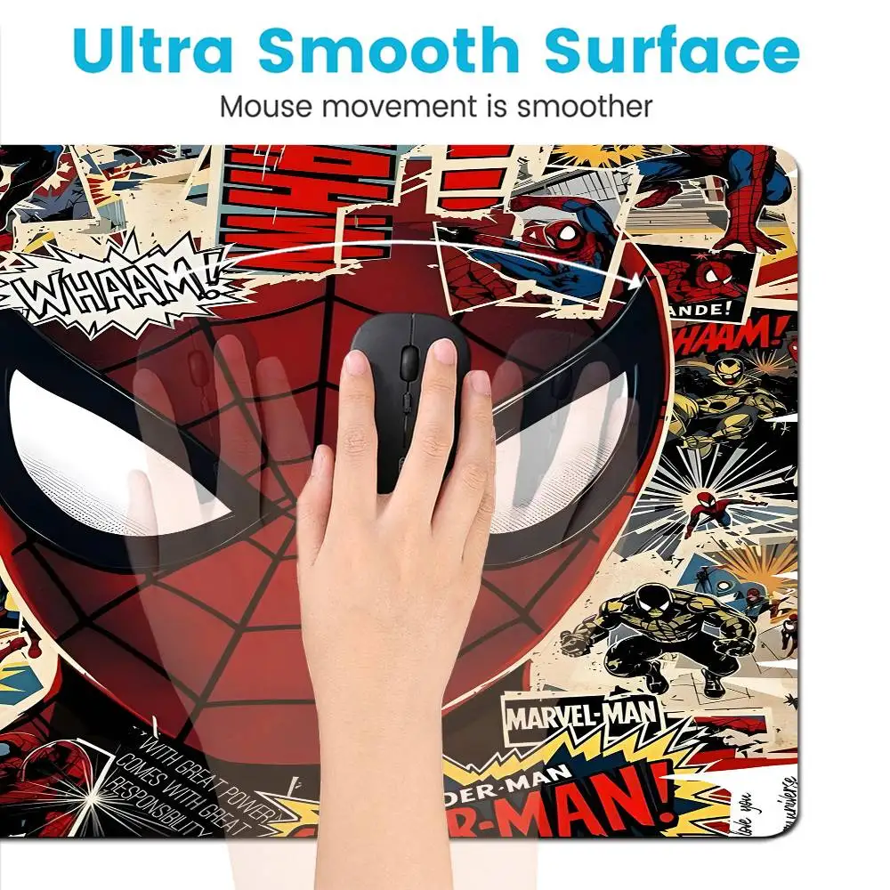 Movie S-Spider COOL Man CLASSIC Animation Mouse Pad Gaming Keyboard Table Mat Office Supplies Room Decor for PC Desk Pad view 5