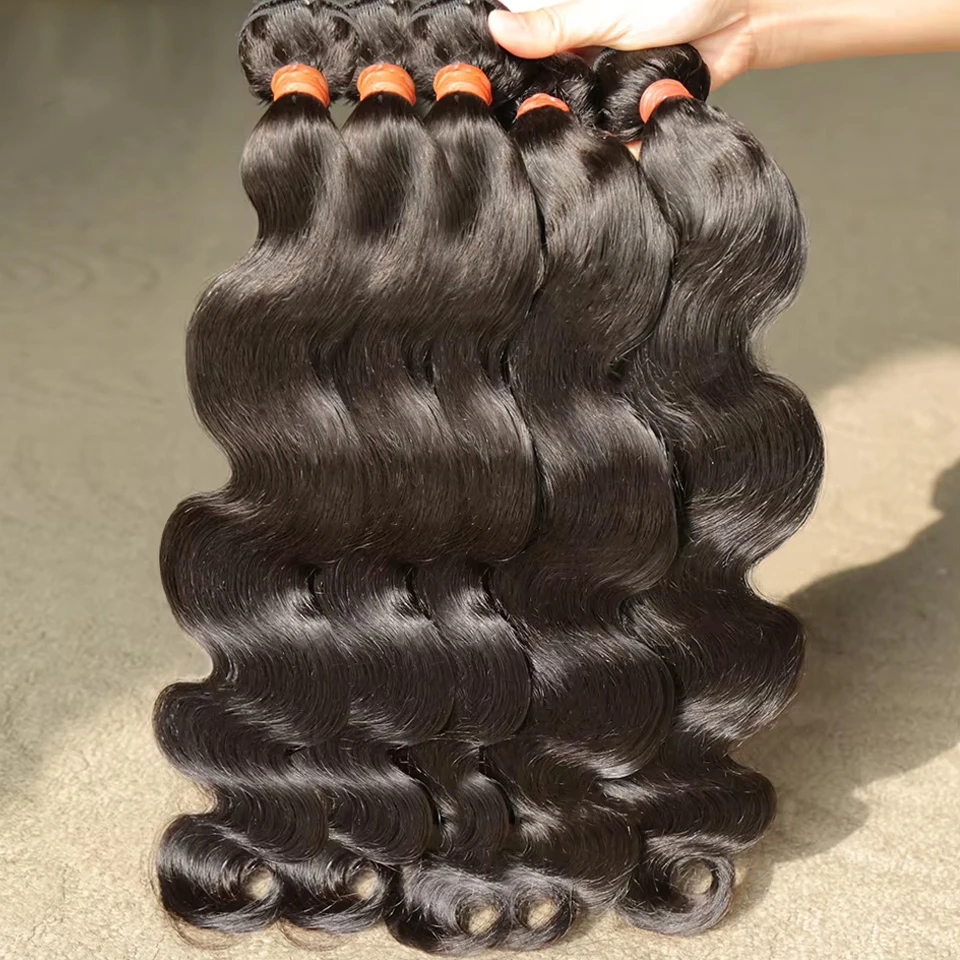 8-40 Inch Body Wave Human Hair Bundles 28 30 Inch 100% Raw Hair 15A Top Quality Fast Delivery Hair Extensions Double Weft