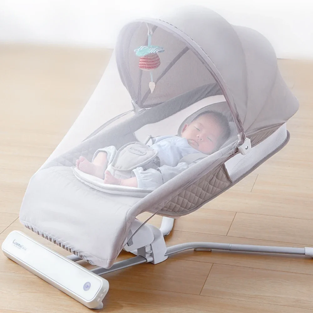 Berço elétrico para bebê recém-nascido, Infantil Balançando Sleeper, Automático