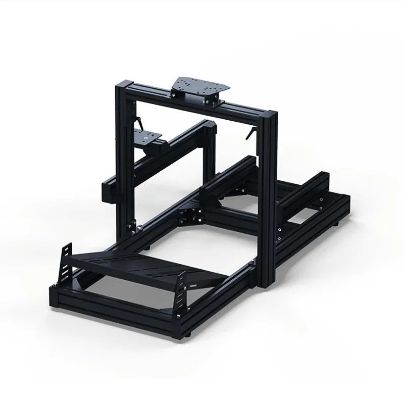 Factory Supply 4080 Black Aluminum Profile Sim Racing Cockpit Racing Sim Car Cockpit Simulator Sim Racing Cockpit Aluminum