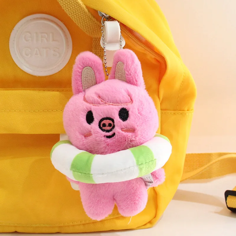 SKZOO الضالة الاطفال أفخم السباحة دائرة دمية المفاتيح متعددة الكرتون الحيوان شنقا الملحقات حقيبة الموضة قلادة الأطفال