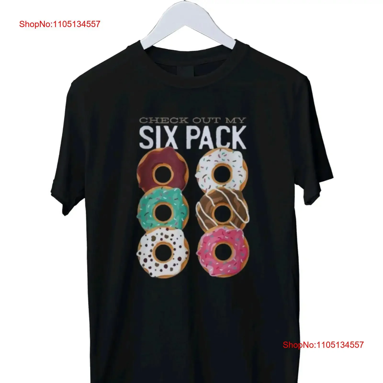 دونات ستة حزمة مضحك طباعة تي شيرت رجالي S M L XL 2 3 4 خمر غسلها موضة تنفس امتدت قليلا الشارع الشهير عادية