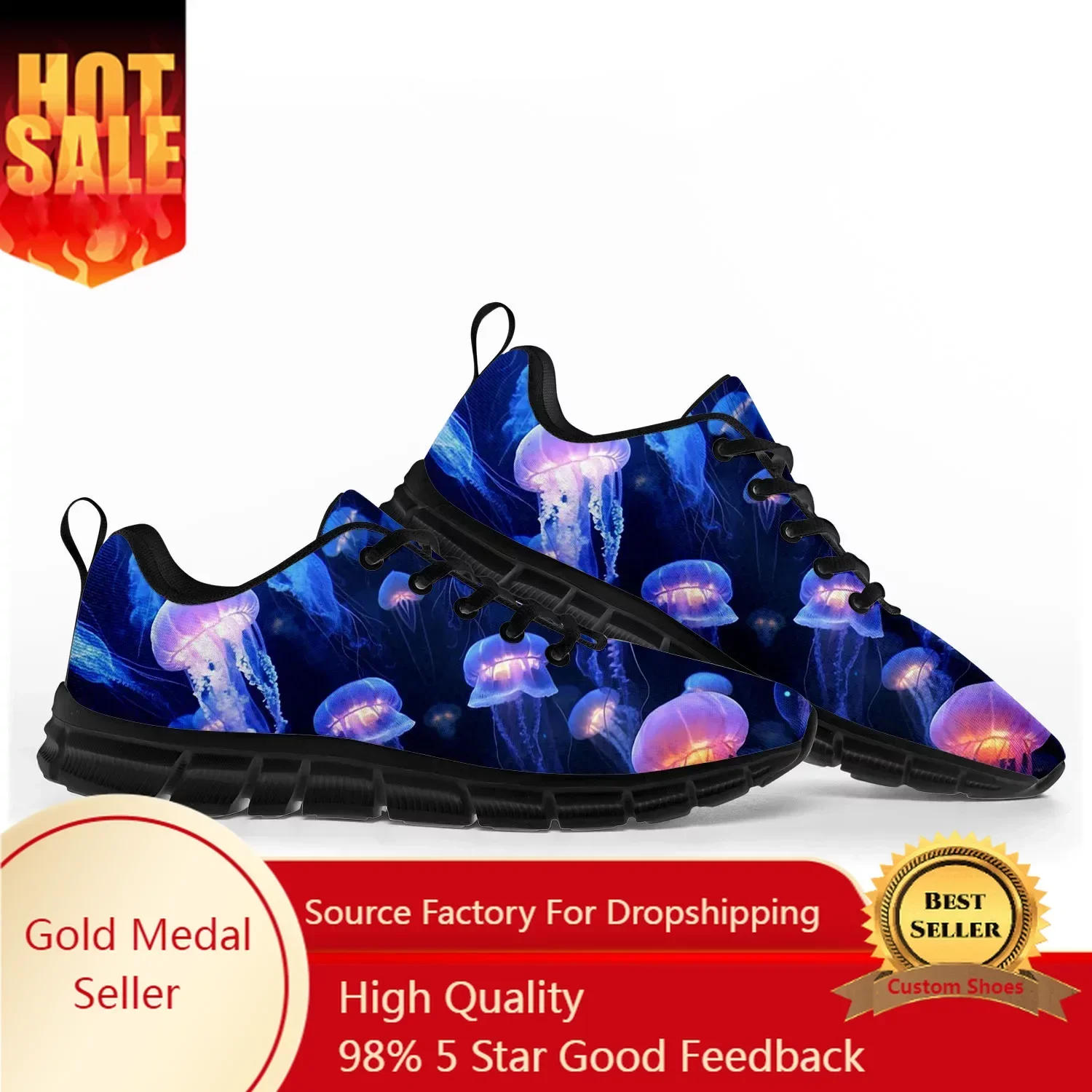 

Jellyfish Sports Shoes Mens Womens Teenager Kids Children Customized Sneakers Casual Tailor-Made Shoe High Quality Couple